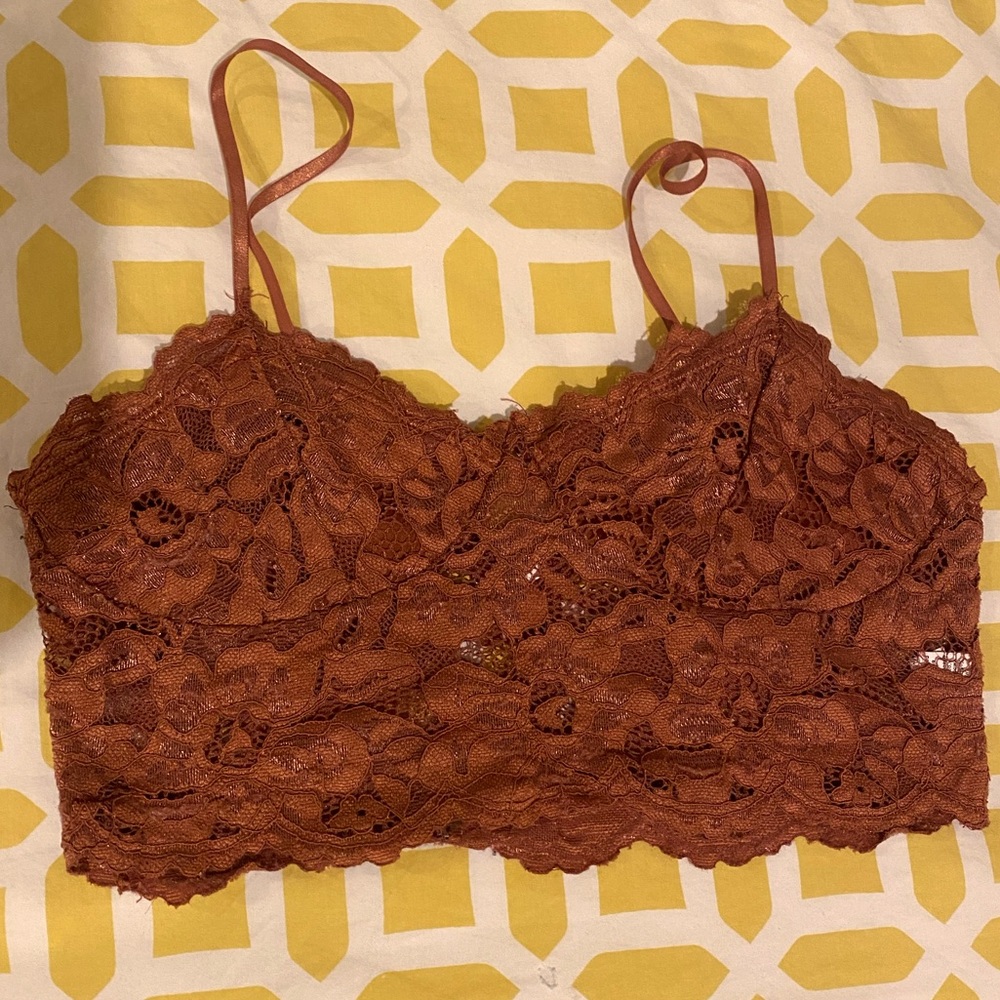 BURNT ORANGE BRA TOP